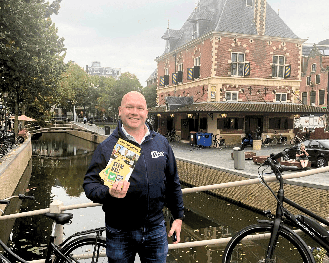 NSC - Reinout van Malenstein, voorzitter van het landelijk bestuur, in Leeuwarden